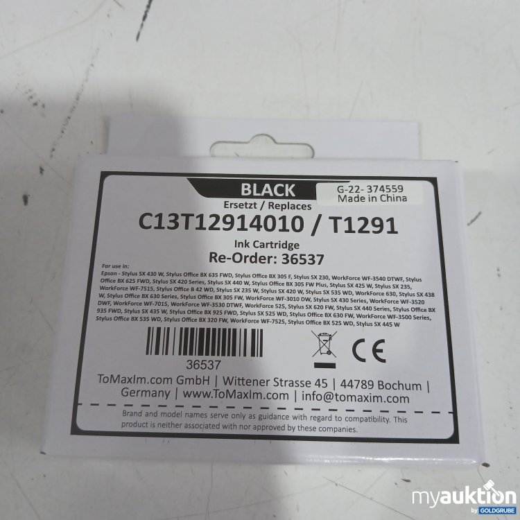 Artikel Nr. 445593 Artikel Nr. 445593: Ink Cartridge black C13T12914010 / T1291