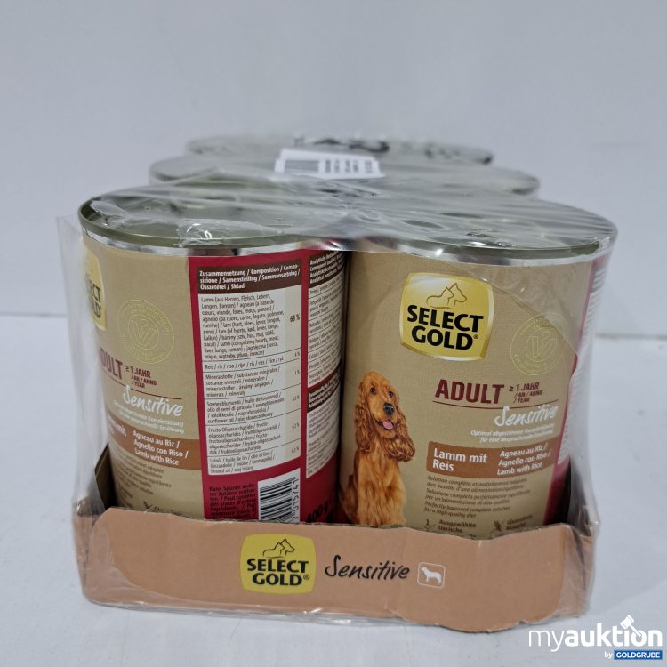 Artikel Nr. 818593 Artikel Nr. 818593: Select Gold Hundefutter Adult Lamm/Reis 6x400g