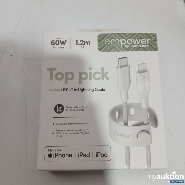 Artikel Nr. 955593: Panzer Glass empower Top Pick Racing USB-C to Lightning Cable 1,2m  
