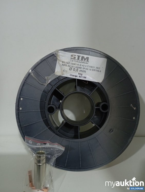 Artikel Nr. 471594 Artikel Nr. 471594: STM Schweißdraht Ø 0,8 mm 5 kg Charge: 831158