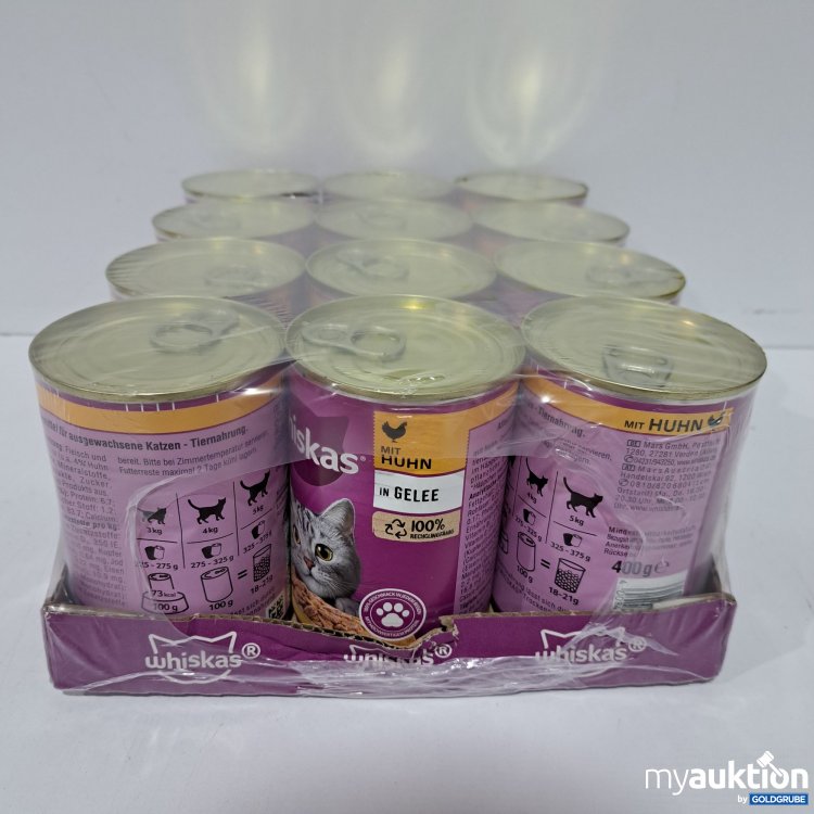 Artikel Nr. 818594 Artikel Nr. 818594: Whiskas Katzenfutter in Gelee mit Huhn 12x400g