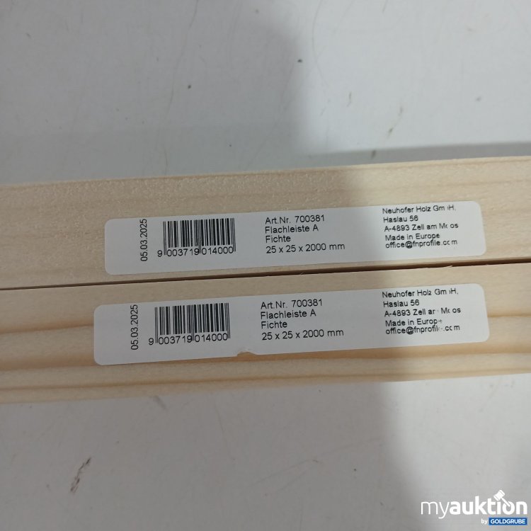 Artikel Nr. 865594: Holz Flachleiste A 25x25x200mm 