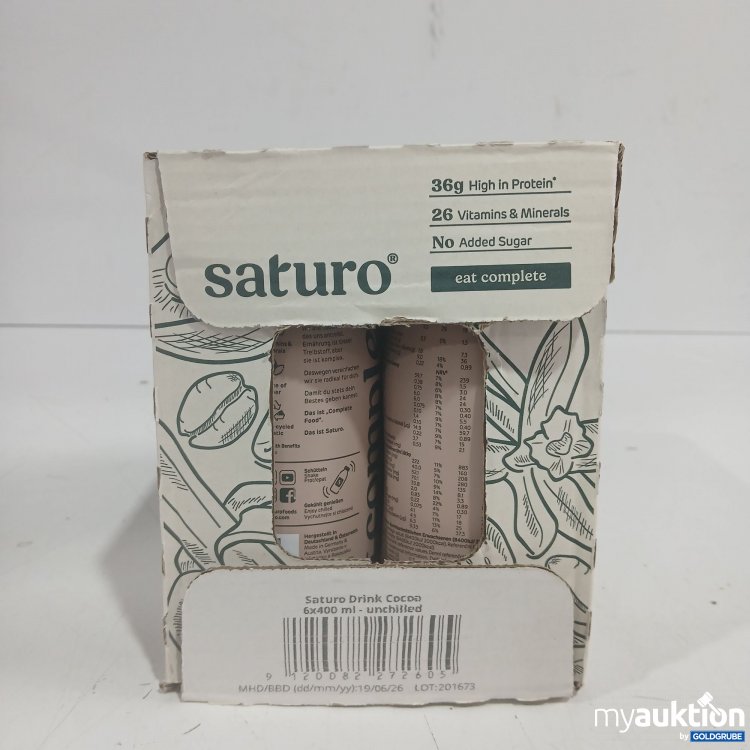 Artikel Nr. 930594 Artikel Nr. 930594: Saturo Drink Cocoa 6x400ml