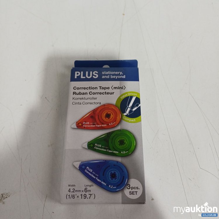 Artikel Nr. 933594 Artikel Nr. 933594: PLUS Correction Tape mini Korrekturroller 3 Stück