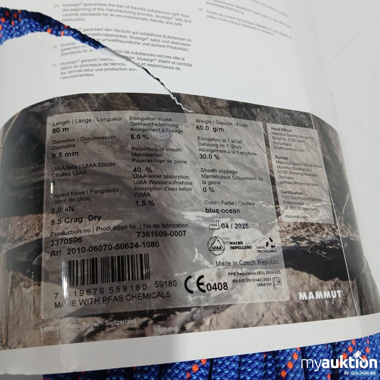 Artikel Nr. 957594: Mammut 9.5 Crag Dry 80 meters 