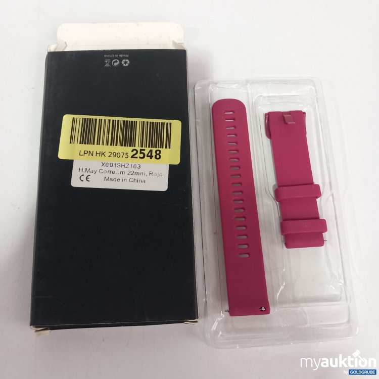 Artikel Nr. 821595 Artikel Nr. 821595: H. May Uhrenarmband Magenta 22mm,