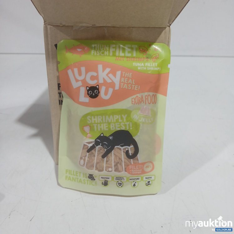 Artikel Nr. 885595: Lucky Lou Pouch Thunfischfilet mir Shrimps in Jelly 12x70g