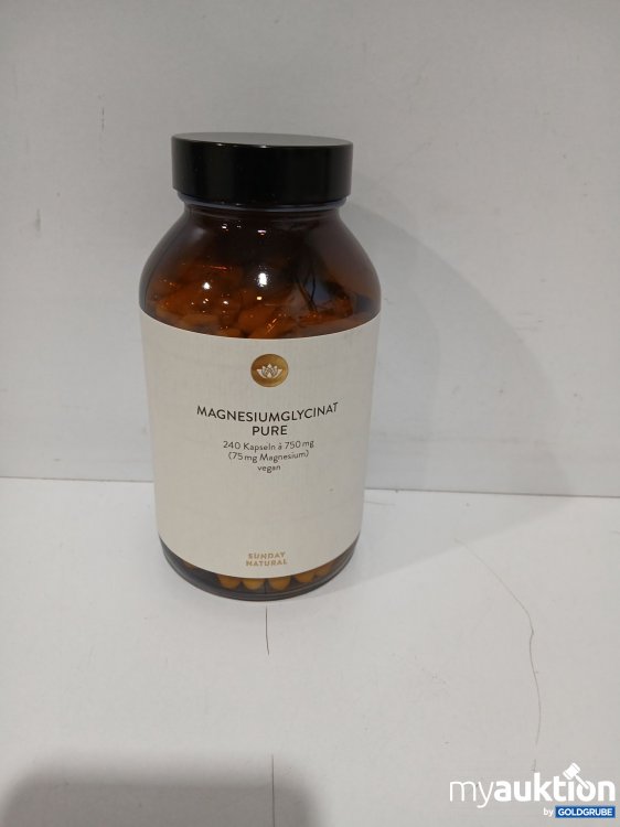 Artikel Nr. 897595: Magnesiumglycinat Pure 240 Kapseln a 750mg (75mg Magnesium) vegan 