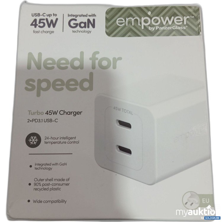 Artikel Nr. 955595: Panzer Glass empower Need for Speed Turbo 45W Charger 2x PD3.1 USB-C 