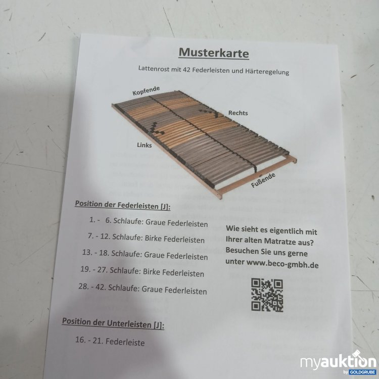 Artikel Nr. 971595 Artikel Nr. 971595: Xora Luxusstar Lattenrost 140x200 755169