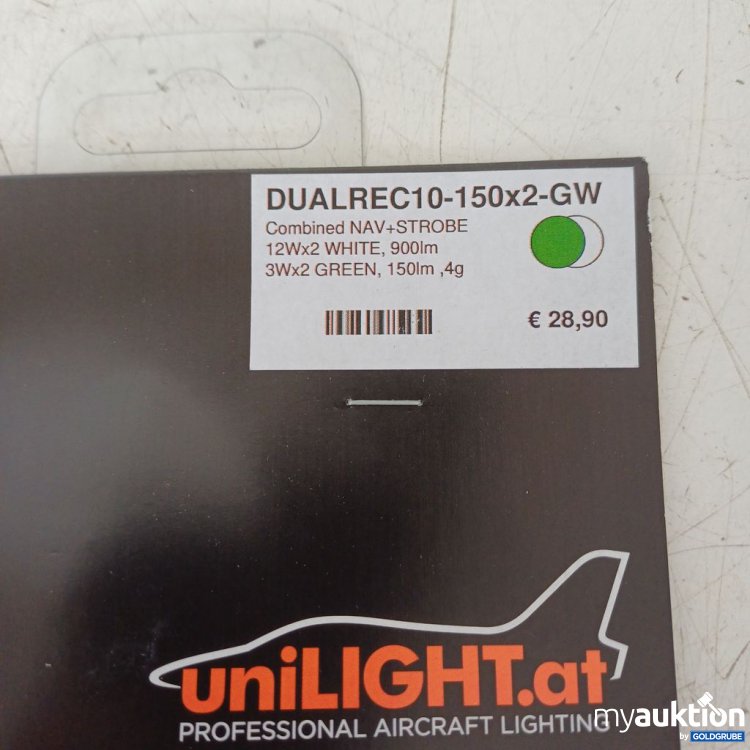 Artikel Nr. 976595 Artikel Nr. 976595: uniLIGHT DUALREC10-150x2-GW 12W 4g