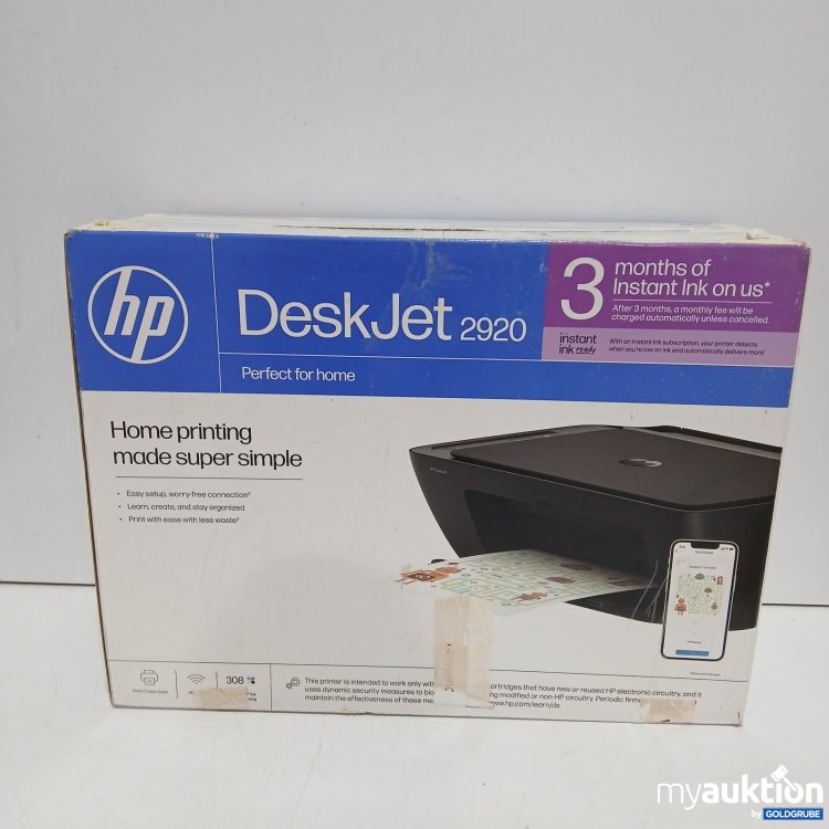 Artikel Nr. 464596: HP DeskJet 2920 Tintenstrahldrucker