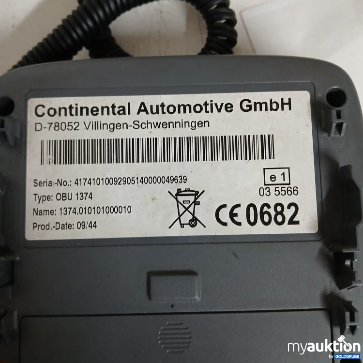 Artikel Nr. 826596: Electronic System Toll Box Continental AutomotiveD-78052