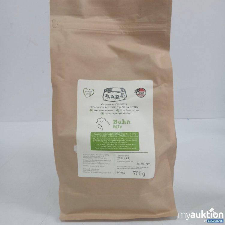 Artikel Nr. 984596: N.a.p.f. Gefriergetrocknetes rohes Futter Huhn Mix 700g