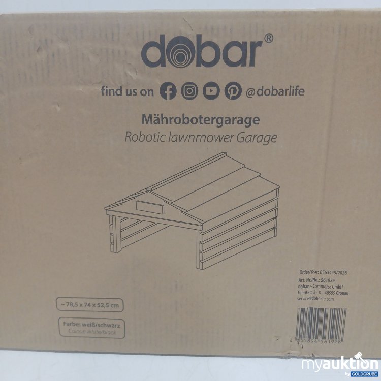 Artikel Nr. 461597 Artikel Nr. 461597: Dobar Mährobotergarage weiß/schwarz