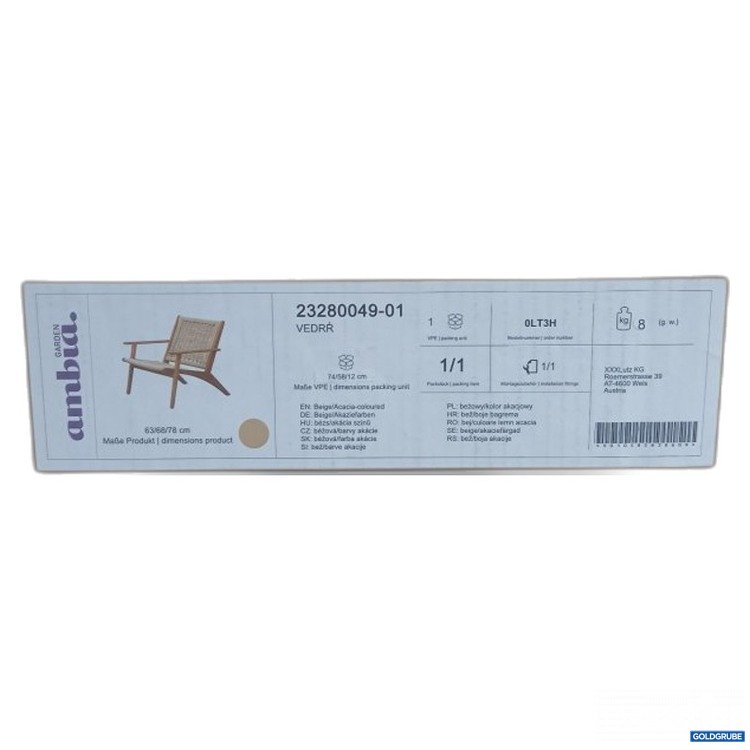 Artikel Nr. 465597 Artikel Nr. 465597: ambia Garden Gartensessel Vedrr Beige/Acacia-coloured 63/68/78 cm 23280049-01