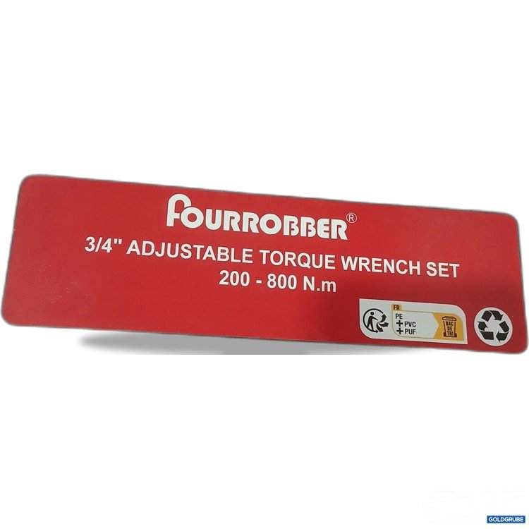 Artikel Nr. 979597 Artikel Nr. 979597: Fourrobber 3/4" Adjustable Torque wrench Set 200-800N.m