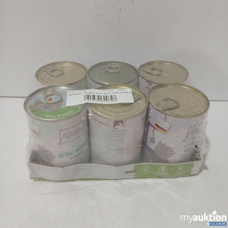 Artikel Nr. 990597: Mjamjam Mixpack Katzenfutter je 400g 6Stk