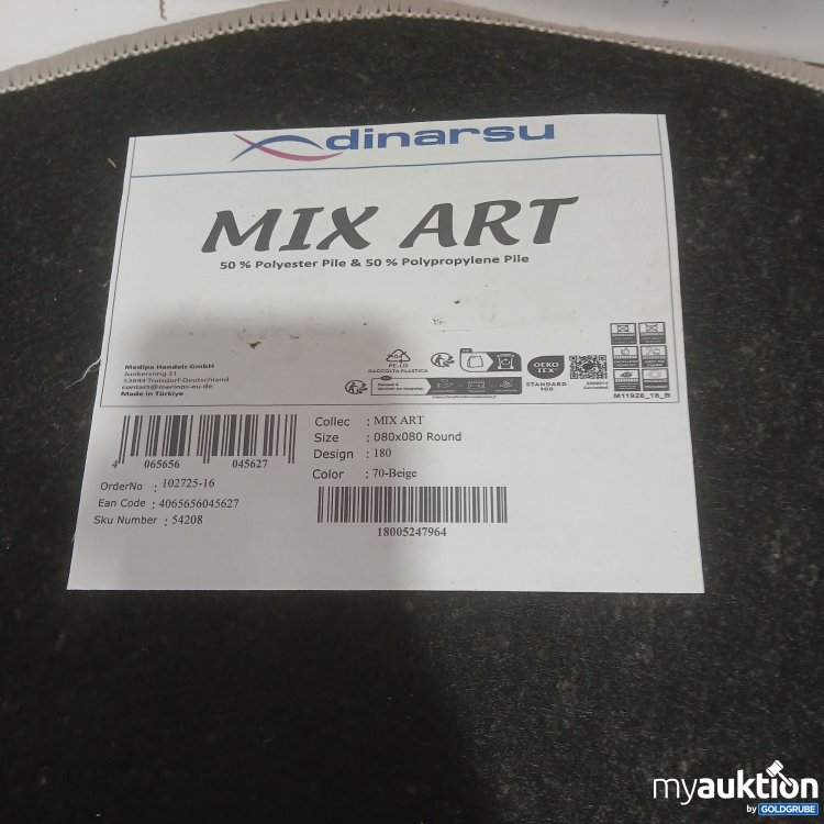 Artikel Nr. 447598 Artikel Nr. 447598: Dinarsu Mix Art 080x080 Round 70 Beige