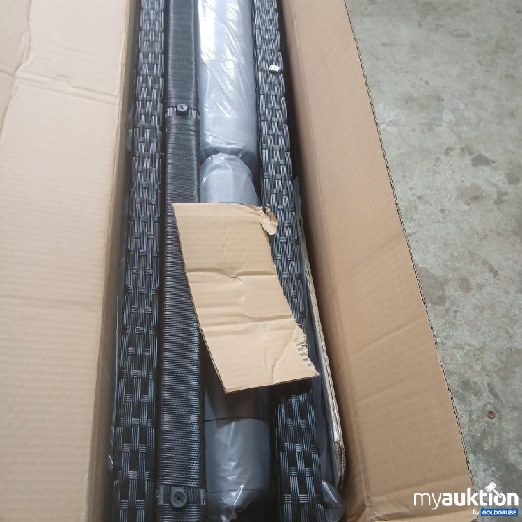 Artikel Nr. 465598 Artikel Nr. 465598: ESTEXO Polyrattan Sitzgruppe W-GLA 441 Schwarz