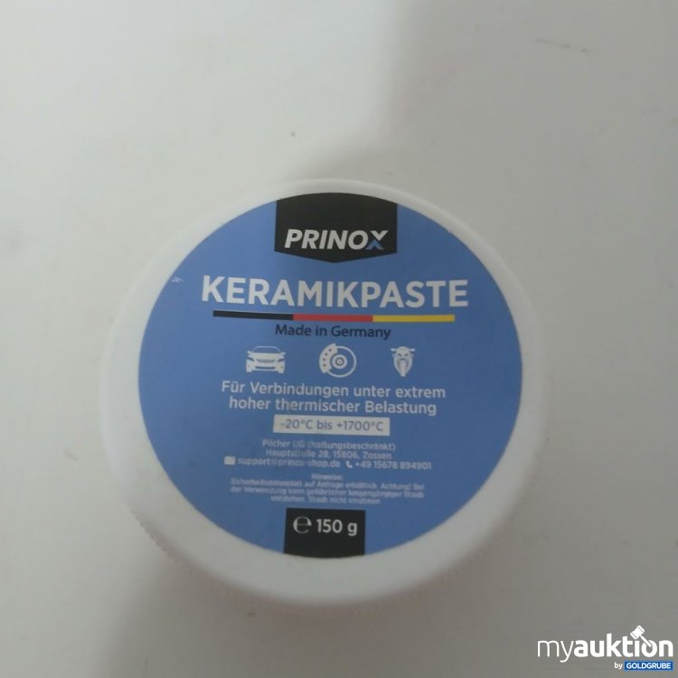 Artikel Nr. 918598: PRINOX KERAMIKPASTE 150 g