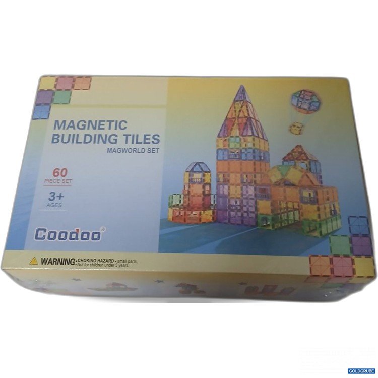 Artikel Nr. 920598: Gooddoo Magnetic Building Tiles Magworld Set 60 Stück