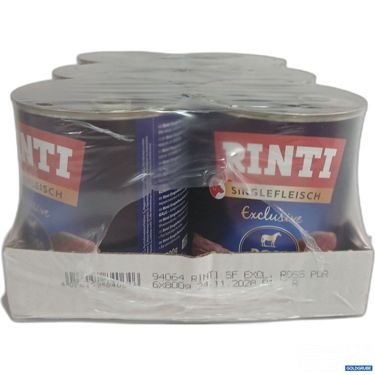 Artikel Nr. 986598: Rinti Singlefleisch Hundefutter Ross Pur 6x800g