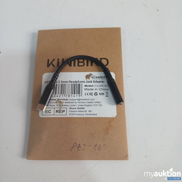 Artikel Nr. 397599: Kiwibird USB-C to 3,5mm Headphone Jack Adapter C2JA6-B2