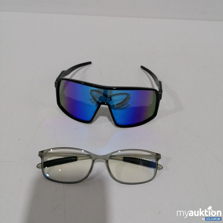 Artikel Nr. 859599: Brille +2.00 mit Blaulichtfilter und Sportbügel, 1x Sonnenbrille 