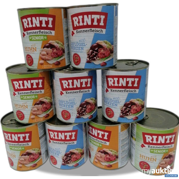 Artikel Nr. 888599: Diverse Rinti Dosen Hundefutter 9x800g