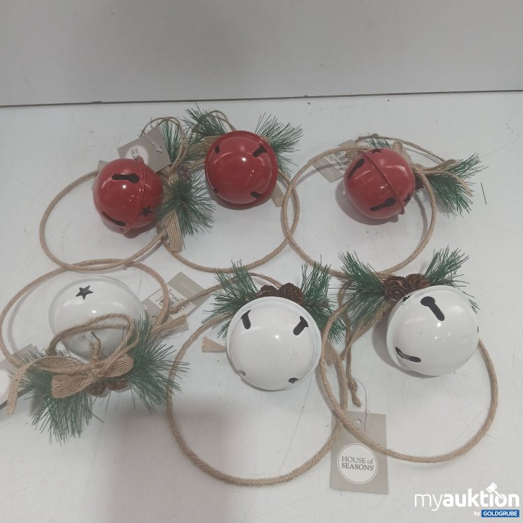 Artikel Nr. 914599 Artikel Nr. 914599: House of Seasons Weihnachtsglocke z. Hängen mit Deko 6x