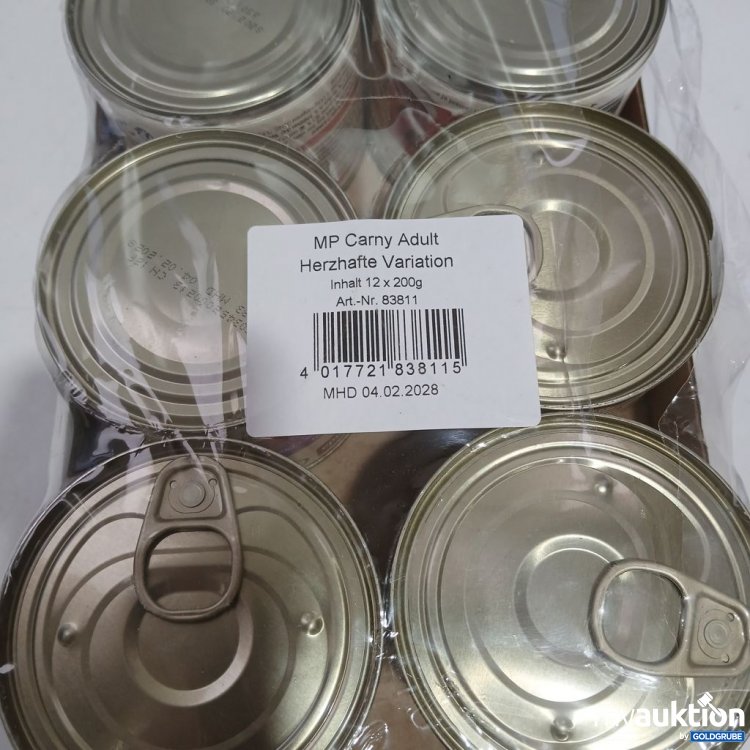 Artikel Nr. 973599 Artikel Nr. 973599: MP Carny Adult Herzhafte Variation 12x200 g