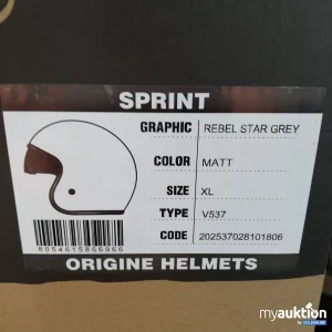 Auktion Origins Helm Rebel Star Grey Matt