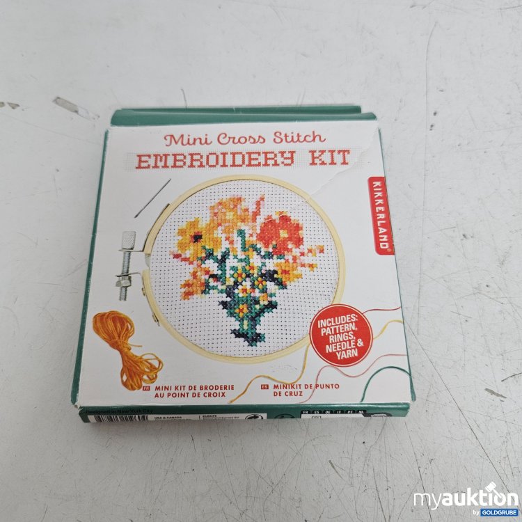 Artikel Nr. 398600 Artikel Nr. 398600: Kikkerland Mini Cross Stitch Embroidery Kit