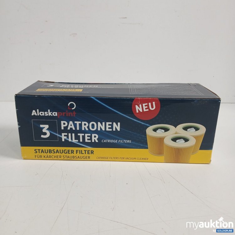 Artikel Nr. 466600 Artikel Nr. 466600: Alaskaprint 3 Patronen Filter Staubsaugerfilter für Kärcher Staubsauger
