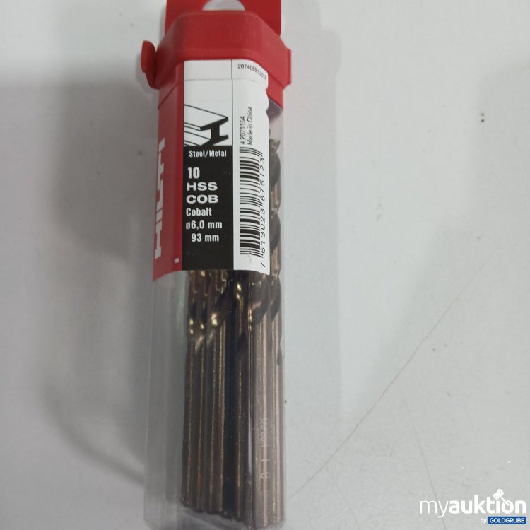 Artikel Nr. 521600 Artikel Nr. 521600: Hilti 10 HSS COB Cobalt 6.0mm 93mm