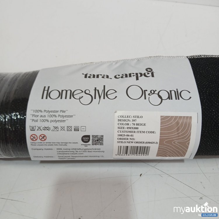 Artikel Nr. 526600 Artikel Nr. 526600: Tara Carpet Homestyle Organic Teppich 50x80 cm Beige