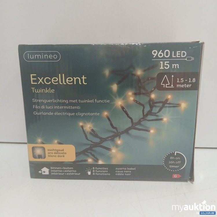 Artikel Nr. 914600: Lumineo Excellent Twinkle Lichterkette schwarz 980LED 15m
