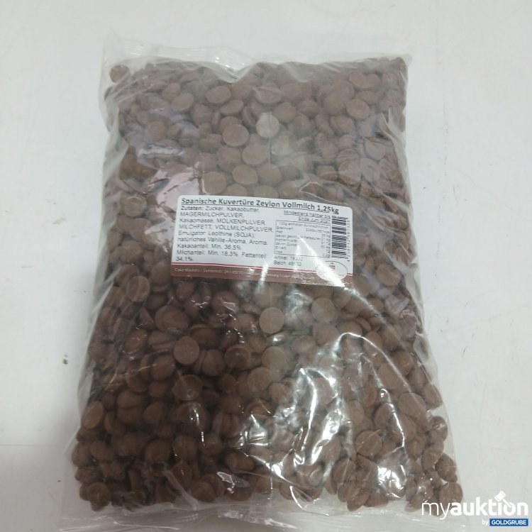 Artikel Nr. 969600 Artikel Nr. 969600: Spanische Kuvertüre Zeylon Vollmilch 1,25kg