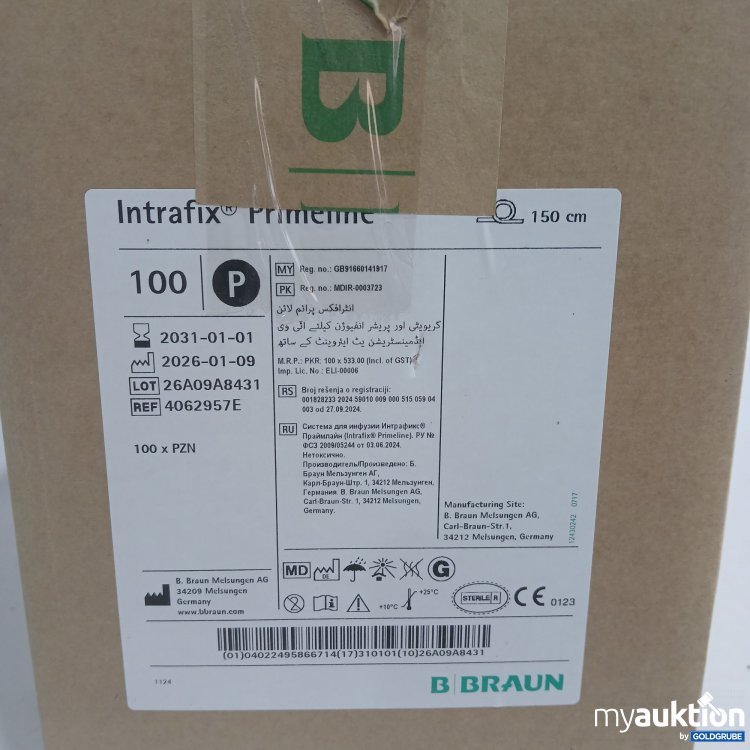 Artikel Nr. 971600 Artikel Nr. 971600: Braun Intrafix PrimeLine 100Stk