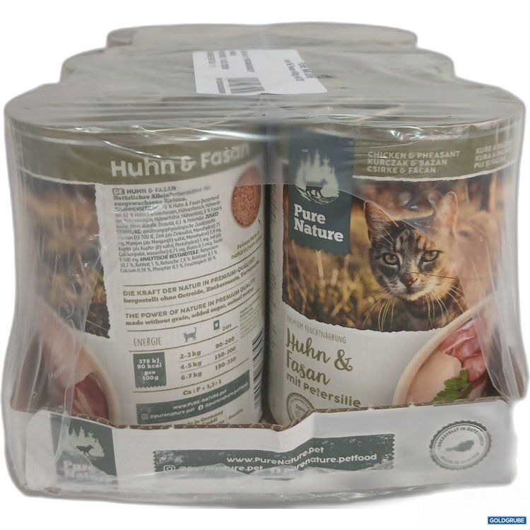 Artikel Nr. 986600: Pure Nature Katzenfutter Huhn & Fasan 6x400g