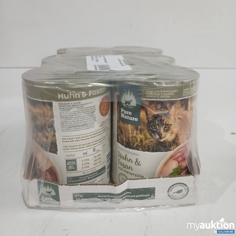Artikel Nr. 986600: Pure Nature Katzenfutter Huhn & Fasan 6x400g