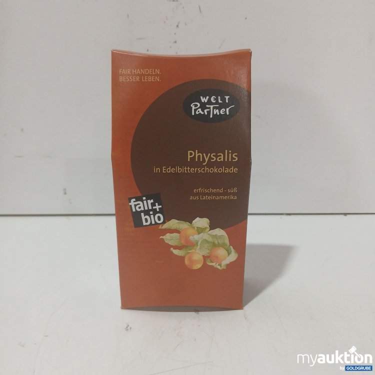 Artikel Nr. 993600 Artikel Nr. 993600: Welt Partner Physalis in Edelbitterschokolade 100g