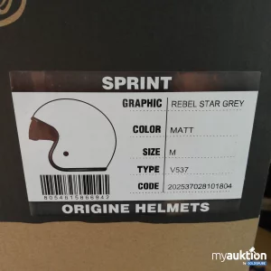 Auktion Origins Helm Rebel Star Grey Matt