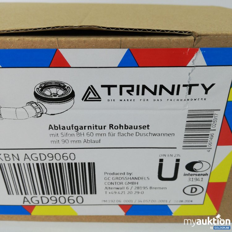 Artikel Nr. 432601 Artikel Nr. 432601: Trinnity Ablaufgarnitur Rohbauset AGD9060