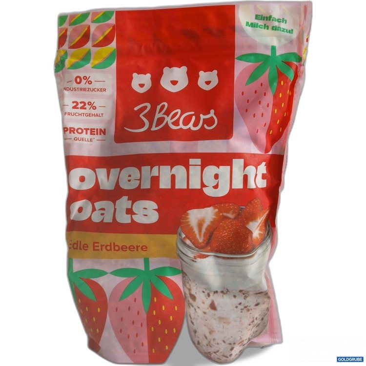 Artikel Nr. 952601: 3 Bears Overnight Oats Edle Erdbeere 400g