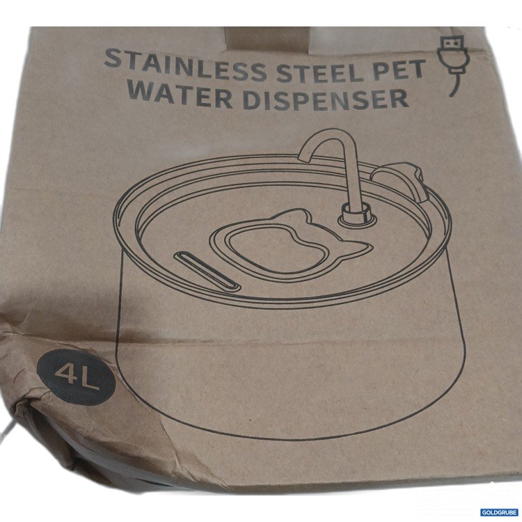 Artikel Nr. 955601: Stainless Steel Pet Water Dispenser 4l Metall 