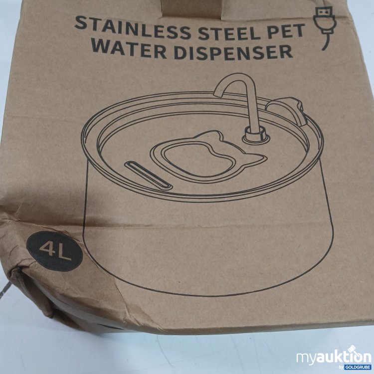 Artikel Nr. 955601: Stainless Steel Pet Water Dispenser 4l Metall 