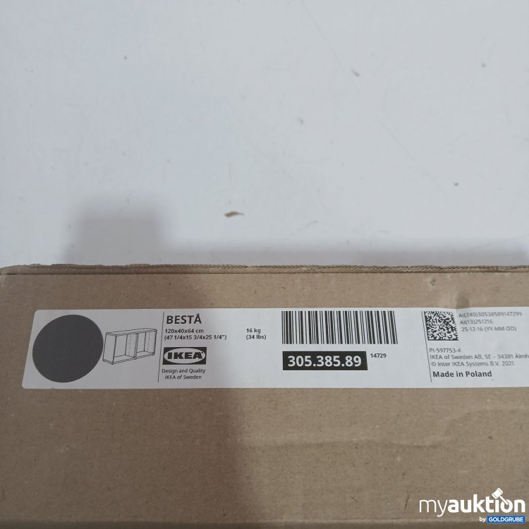 Artikel Nr. 971601: Ikea Bestå 120x40x64cm grau 305.385.89 