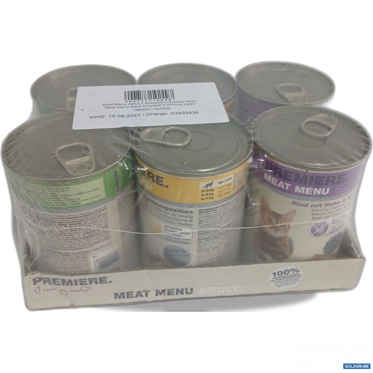 Artikel Nr. 986601: Premiere Meat Menu Katzenfutter Mixpaket II 6x400g 